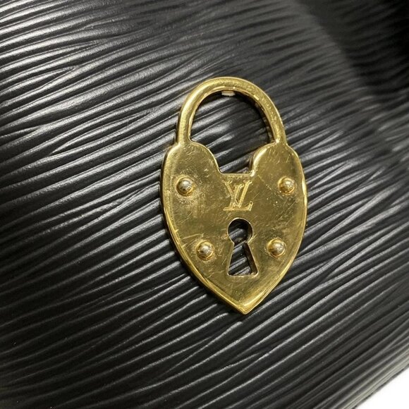 LOUIS VUITTON Noir Love Lock SR0169 Handbag Epi leather - Picture 7 of 15
